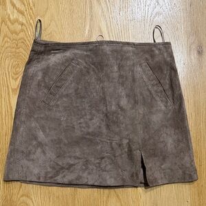 Blank NYC Brown Mini Skirt